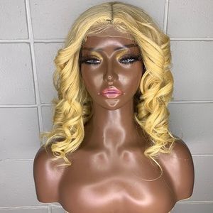 New Luxury 613 Blonde Brazilian Remy Human Hair 4x4 Lace Closure Wig